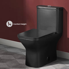 Swiss Madison Carré One-Piece Square Toilet Dual-Flush 1.1/1.6 gpf - SM-1T256 - The Home Selection