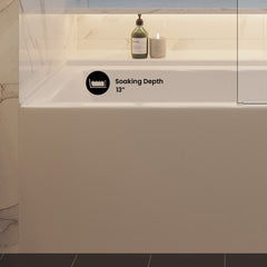 Swiss Madison Voltaire 60" X 32" Right-Hand Drain Alcove Bathtub with Apron - SM-AB594 - The Home Selection