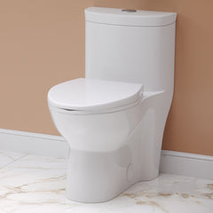 Swiss Madison Sublime One Piece Elongated Toilet with Touchless Retrofit Dual Flush 1.1/1.6 gpf ﻿- SM-1TK205 - The Home Selection
