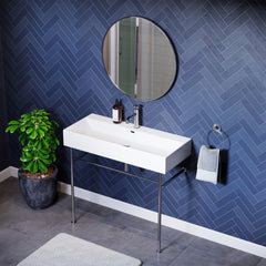 Swiss Madison Claire 40" Console Sink White Basin w/ Legs - SM-CS7
