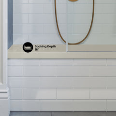 Swiss Madison Voltaire 48" X 32" Left-Hand Drain Alcove Bathtub in Bisque - SM-DB561BQ - The Home Selection