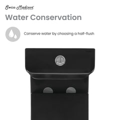 Swiss Madison Calice Two-Piece Elongated Rear Outlet Toilet Dual-Flush 0.8/1.28 gpf - SM-2T120 - The Home Selection
