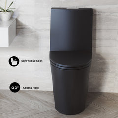 Swiss Madison St. Tropez One-Piece Elongated Toilet, 10" Rough-In 1.1/1.6 gpf - SM-1T274