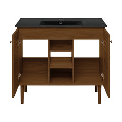 Swiss Madison Bron 36" Freestanding Bathroom Vanity with Black Sink Top - SM-BV6202