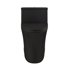Swiss Madison Bastille One-Piece 12" Rough-in 1.1/1.6 GPF Dual Top Flush Elongated Toilet in Matte Black - SM-1T128MB