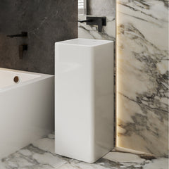 Swiss Madison Claire One-Piece Pedestal Sink - SM-PS315 - The Home Selection
