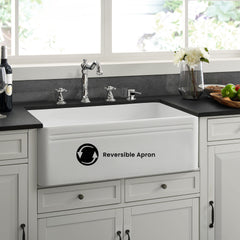 Swiss Madison Delice 30" x 18" Ceramic Farmhouse Kitchen Sink - SM-KS243 - The Home Selection