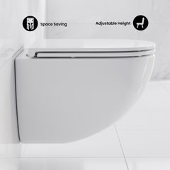 Swiss Madison Swiss Madison St. Tropez Wall Hung Toilet Bundle (SM-WT449, SM-WC424, SM-WC001C) - SM-WK449 - The Home Selection