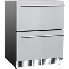 Summerset 24” Outdoor Rated Double Drawer Refrigerator - RFR-24DR2-A