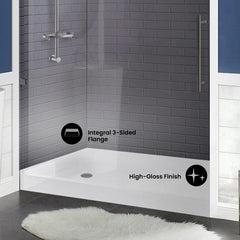 Swiss Madison Voltaire 60 x 36 Single-Threshold, Shower Base - SM-SB5 - The Home Selection