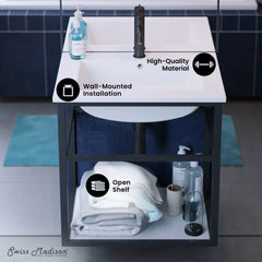 Swiss Madison Pierre 24" Wall-Mounted Bathroom Vanity - SM-BV552 - The Home Selection