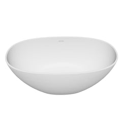 Altair Euston 55" x 30" Solid Surface Soaking Bathtub with Integrated Overflow - 53155-BAT