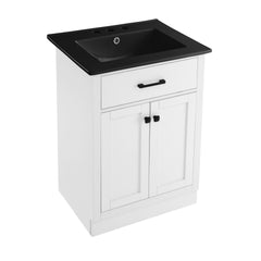 Swiss Madison Burdon 24 in. Bathroom Vanity With Ceramic Sink Top - SM-BV43 - The Home Selection
