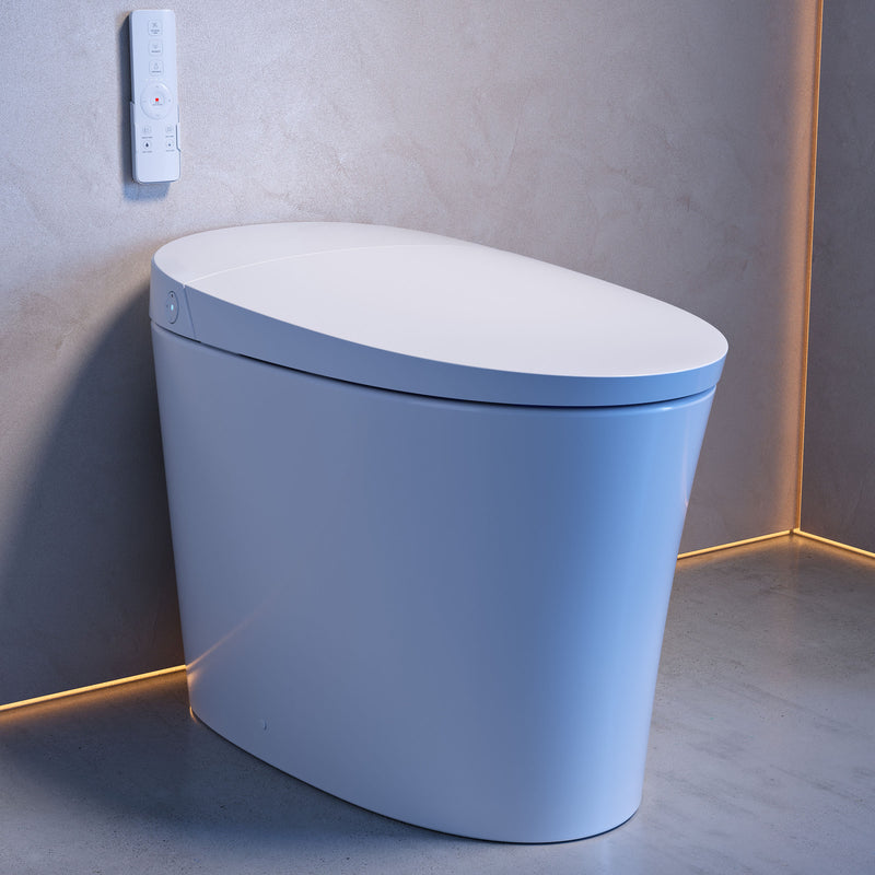 Swiss Madison Viro V10 Smart Toilet 12” Rough-in ADA Height in Glossy White with Integrated Tank, Soft-close, Foot Sensor - SM-ST9501GW