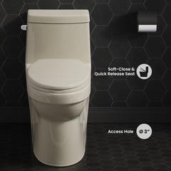 Swiss Madison Virage One-Piece Elongated Toilet Vortex™ Side Flush 1.28 gpf - SM-1T123 - The Home Selection