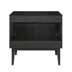 Swiss Madison Bosse 36" Freestanding Bathroom Vanity with Black Sink Top - SM-BV8802