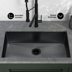 Swiss Madison Rivage 30" x 18" Single Basin, Undermount Kitchen Sink - SM-KU700 - The Home Selection