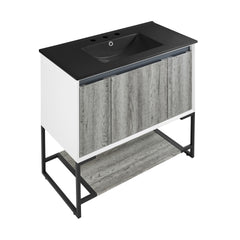 Swiss Madison Marseille 36" Bathroom Vanity in Oak - SM-BV143 - The Home Selection