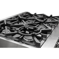 Forno Massimo 36" Dual Fuel Range in Stainless Steel - FFSGS6125-36