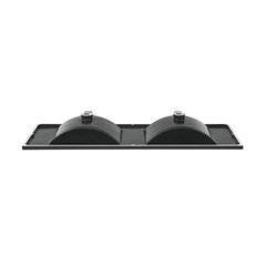 Swiss Madison 48" 3-Hole Widespread Double Basin Vanity Sink Top in Matte Black - SM-VT349-3MB
