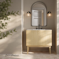 Swiss Madison Bosse 36" Freestanding Bathroom Vanity with 3-Hole Widespread Sink Top - SM-BV8802