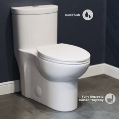 Swiss Madison Sublime One-Piece Elongated Toilet Dual-Flush 1.1/1.6 gpf - SM-1T205 - The Home Selection