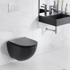 Swiss Madison St. Tropez Wall-Hung Elongated Toilet Bowl - SM-WT449 - The Home Selection