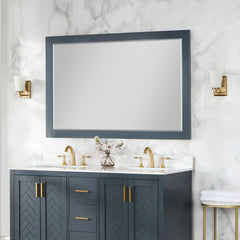 Altair Maribella 58" Rectangular Bathroom Wood Framed Wall Mirror