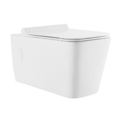 Swiss Madison Concorde Wall-Hung Toilet Bundle 0.8/1.6 GPF Dual Flush with Brass Flush Plate - SM-WT0202