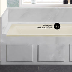 Swiss Madison Voltaire 60" X 30" Right-Hand Drain Alcove Bathtub in Bisque - SM-DB560BQ - The Home Selection