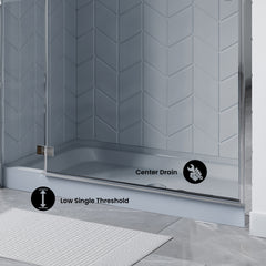 Swiss Madison Voltaire 60 x 30 Single-Threshold, Center Drain, Shower Base - SM-SB518 - The Home Selection