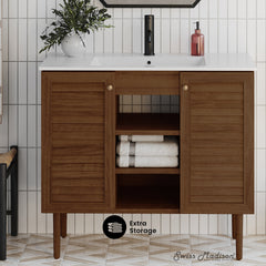 Swiss Madison Bron 36" Freestanding Bathroom Vanity with Sink Top - SM-BV6202