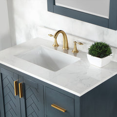 Altair Gazsi 36" Single Bathroom Vanity Set in Charcoal Blue