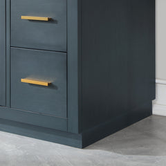 Altair Gazsi 36" Single Bathroom Vanity Set in Charcoal Blue