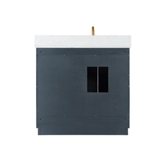 Altair Gazsi 36" Single Bathroom Vanity Set in Charcoal Blue