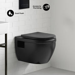 Swiss Madison Ivy Wall-Hung Elongated Toilet Bowl - SM-WT450 - The Home Selection