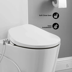 Swiss Madison St. Tropez One-Piece Elongated Toilet Vortex Dual-Flush 1.1/1.6 gpf with Smart Seat Bidet - SM-1T0815GW