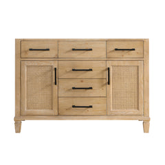Altair Solana 48" Single Bathroom Cabinet Vanity Base in Weathered Fir without Top and Sink, no Mirror