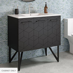 Swiss Madison Annecy 36" Bathroom Vanity in Phantom Black - Cabinet Only - SM-BV261B-C - The Home Selection