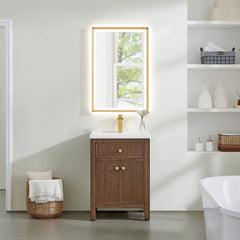 Altair Cerrito 24" Single Bathroom Vanity with White Ceramic Integrated Sink