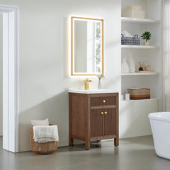 Altair Cerrito 24" Single Bathroom Vanity with White Ceramic Integrated Sink