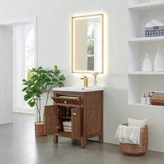 Altair Cerrito 24" Single Bathroom Vanity with White Ceramic Integrated Sink