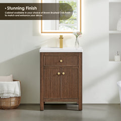 Altair Cerrito 24" Single Bathroom Vanity with White Ceramic Integrated Sink