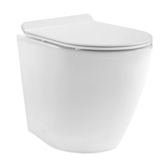 Swiss Madison St. Tropez Back to Wall Concealed Tank Toilet Bowl Bundle in Glossy White - SM-WK514-01C