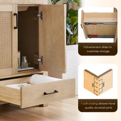 Altair Bondi 24" Single Bathroom Vanity in Light Brown with White Ceramic Drop-in Sink