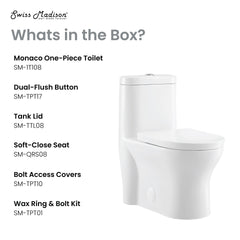 Swiss Madison Monaco One-Piece Elongated Toilet Dual-Flush 1.1/1.6 gpf - SM-1T108 - The Home Selection