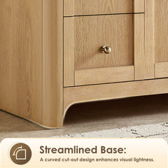 Altair Milner 48" Single Bathroom Vanity in Brushed Oak with Grain White Engineered Stone Countertop without Mirror