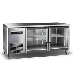 KingsBottle 59" Double Glass Back Bar Cooler for Multiple Bottles-On Sale - KBU380SS