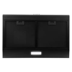 Cosmo Cosmo 30 in. Delta Collection Ducted Under Cabinet Range Hood, Button Controls, Reusable Filters, LED Lights in Matte Black - COS-5MU30-BK