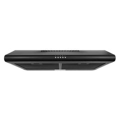 Cosmo Cosmo 30 in. Delta Collection Ducted Under Cabinet Range Hood, Button Controls, Reusable Filters, LED Lights in Matte Black - COS-5MU30-BK
